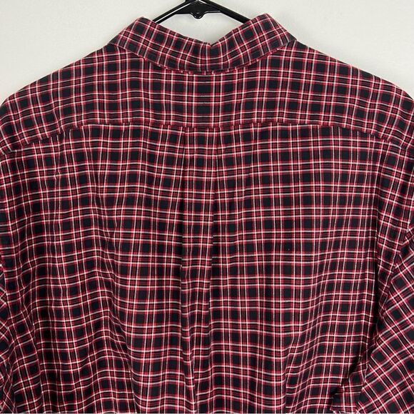 Ralph Lauren Men’s Red &‎ Black Plaid Shirt Long Sleeve Business Casual Work XXL - Picture 9 of 12